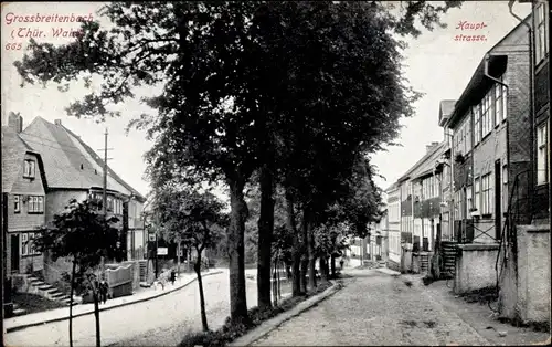 Ak Großbreitenbach in Thüringen, Hauptstraße