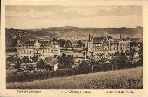 Ak Bad Köstritz an der Weißen Elster Thüringen, Gärtner Lehranstalt, Landwirtschaftliches Institut
