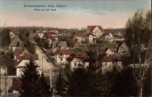 Ak Bad Klosterlausnitz, Blick auf die Villen an der Lust, Teilansicht 