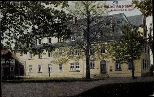 Ak Schwarzenshof Rudolstadt in Thüringen, Altenheim
