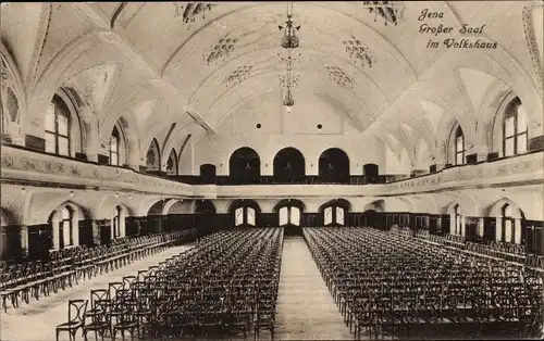 Ak Jena in Thüringen, Großer Saal im Volkshaus