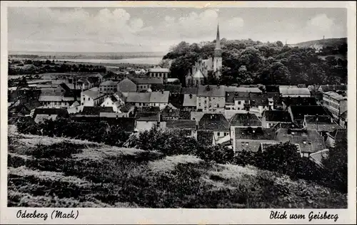 Ak Oderberg in der Mark, Gesamtansicht vom Geisberg