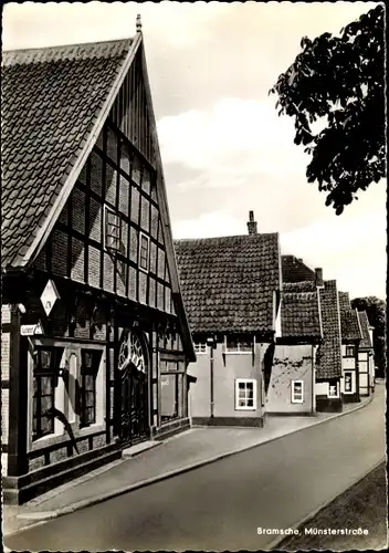 Ak Bramsche in Niedersachsen, Münsterstraße