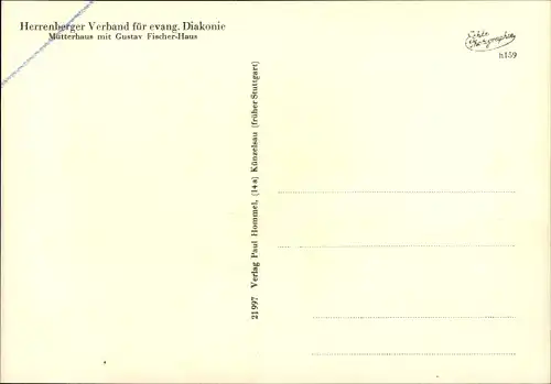 Ak Herrenberg in Württemberg, Mutterhaus und Gustav Fischer Haus