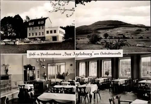 Ak Habichtswald Hessen, Pension Zur Igelsburg, Gesamtansicht