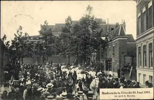 Ak Utrecht Niederlande, Maskerade 25 Juni 1901, Festumzug