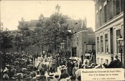 Ak Utrecht Niederlande, Maskerade 25 Juni 1901, Festumzug