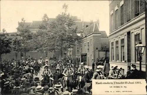 Ak Utrecht Niederlande, Maskerade 25 Juni 1901, Festumzug