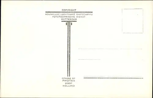 Ak Kornwerderzand Friesland Niederlande, Zuiderzeewerken, Aanleg Sluitsput 1928, Fliegeraufnahme KLM