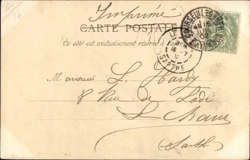 Ak Courseulles Calvados, Bassin du Commerce, Segelschiffe