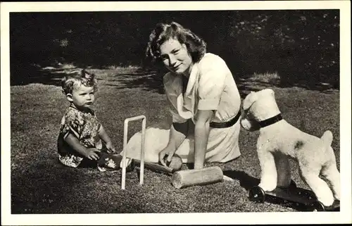 Ak Adel Belgien, Prinzessin Josephine Charlotte, Prinz Alexander Emmanuel, Spielzeug