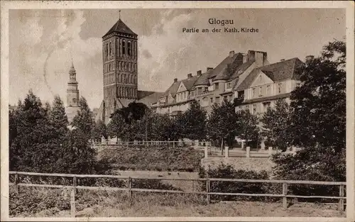Ak Głogów Glogau Schlesien, Katholische Kirche