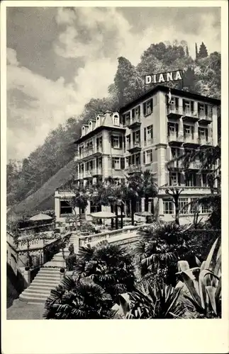 Ak Lugano Kanton Tessin Schweiz, Hotel Diana