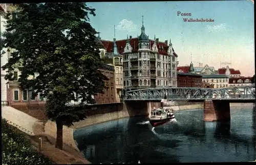 Ak Poznań Posen, Wallischeibrücke