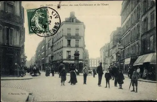 Ak Paris XIV, Carrefour des Rues Guilleminot et de l'Ouest