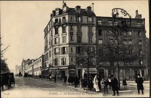 Ak Paris XV, Boulevard de Vaugirard