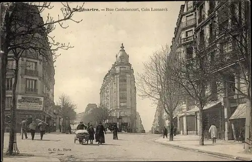 Ak Paris XVIII Montmartre, Rue Caulincourt, Coin Lamarck