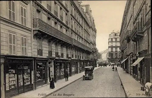 Ak Paris VI,  Rue Bonaparte, Automobil, Papeterie