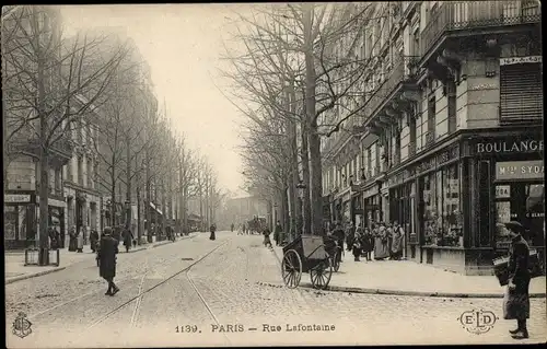 Ak Paris Passy, Rue Lafontaine, Boulangerie
