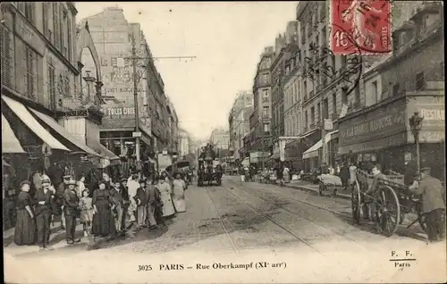 Ak Paris XI, Rue Oberkampf