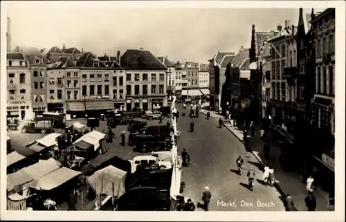 Ak Den Bosch Nordbrabant Niederlande, Markt