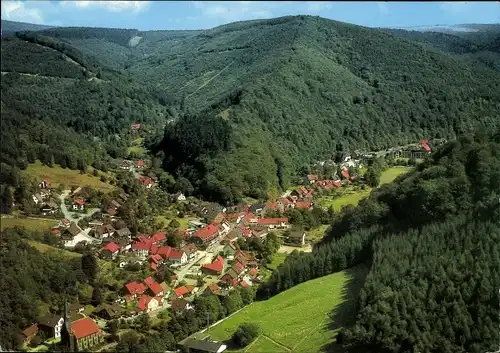 Ak Sieber Herzberg am Harz, Luftaufnahme