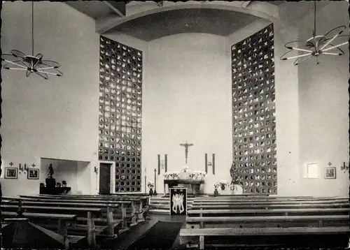 Ak Schaufenberg Millich Hückelhoven Nordrhein Westfalen, Kath. Pfarrkirche St. Bonifatius