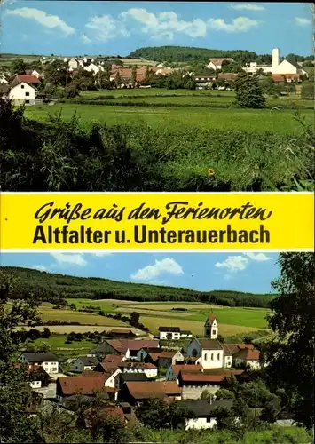 Ak Unterauerbach Altfalter Schwarzach bei Nabburg in der Oberpfalz, Gesamtansichten