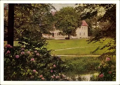 Ak See Niesky in der Oberlausitz, FDGB Sanatorium Heideland