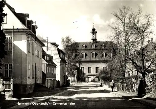 Ak Herrnhut in der Oberlausitz Sachsen, Comeniusstraße