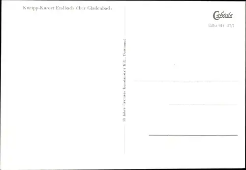 Ak Bad Endbach in Hessen, Gesamtansicht