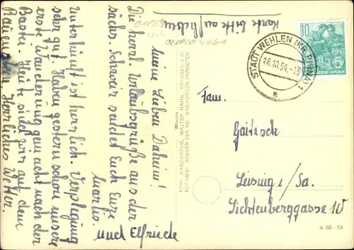 Ak Pötzscha Wehlen an der Elbe Sachsen, Gesamtansicht, Hahn 3886