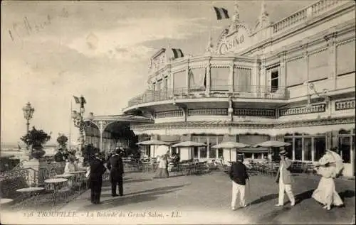 Ak Trouville Calvados, Casino, La Rotonde du Grand Salon