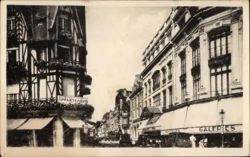 Ak Trouville Calvados, Rue Victor Hugo, Les Galeries Modernes