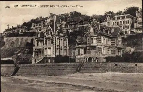 Ak Trouville Reine des Plages Calvados, Les Villas