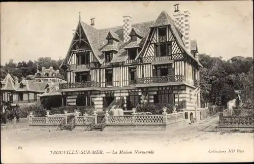 Ak Trouville sur Mer Calvados, La Maison Normande