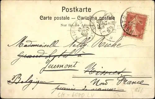 Ak Luzern Stadt Schweiz, Grand Hotel National, Seeblick