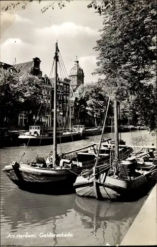 Ak Amsterdam Nordholland Niederlande, Geldersekade