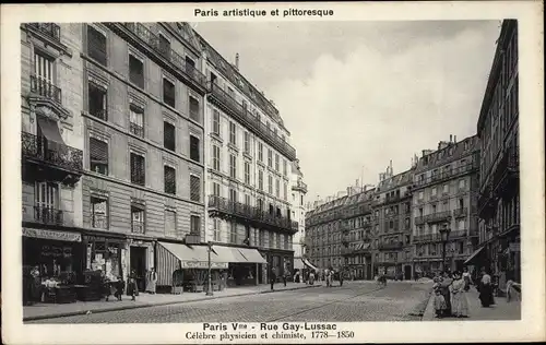 Ak Paris V, Rue Gay Lussac, Geschäfte