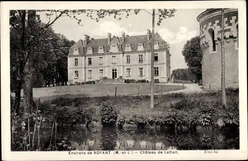 Ak Noyant Maine et Loire, Chateau de Lathan