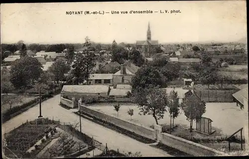 Ak Noyant Maine et Loire, Une vue d'ensemble