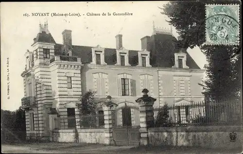 Ak Noyant Maine et Loire, Chateau de la Ganaudiere