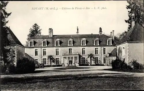 Ak Noyant Maine et Loire, Chateau de Plessis o Mer