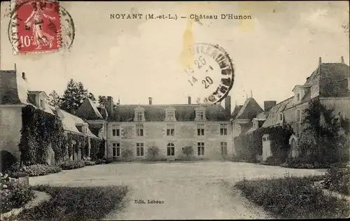 Ak Noyant Maine et Loire, Chateau d'Hunon