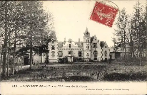 Ak Noyant Maine et Loire, Chateau de Rabion