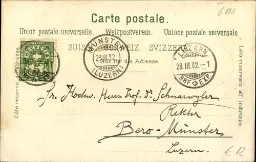 Ak Luzern Stadt Schweiz, Prozession in der Stadt