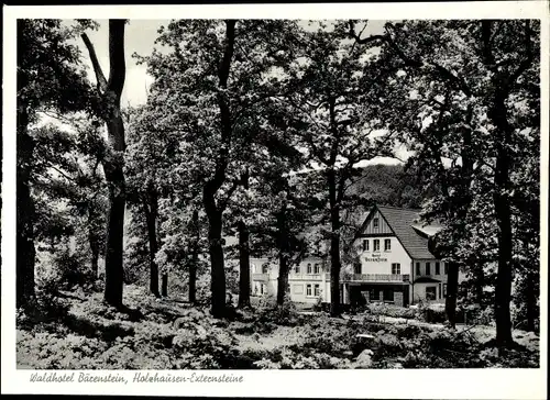 Ak Holzhausen Externsteine Horn Bad Meinberg am Teutoburger Wald, Waldhotel Bärenstein