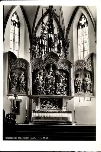 Ak Breisach am Oberrhein, Hochaltar im Münster