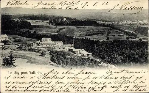 Ak Vallorbe Kanton Waadt, le Day, Panorama