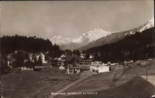 Ak Montana Vermala Kanton Wallis Schweiz, le Centre, Ortspartie